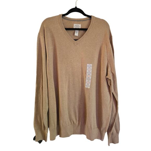 St. John's Bay Men's Sun Bronze Heather Sweater Size XXL NWT - Picture 1 of 8